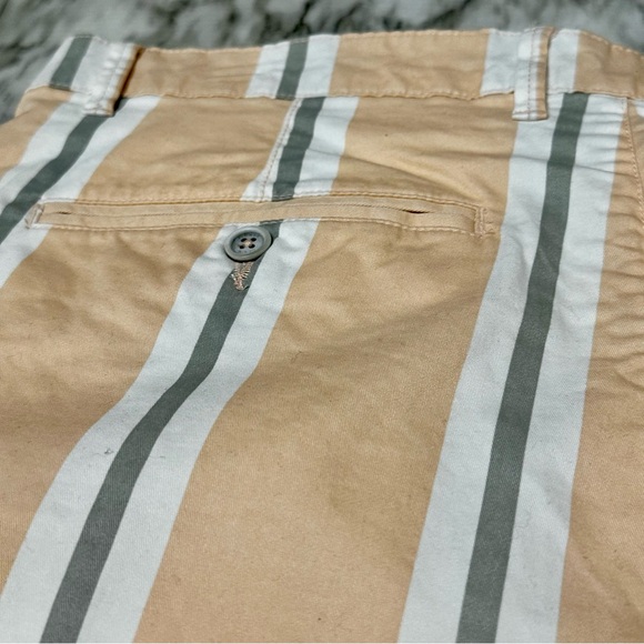 Denim And Flowers Preppy Flat Front Striped Shorts Mens Size 36 Vacation Cruise - Picture 8 of 10